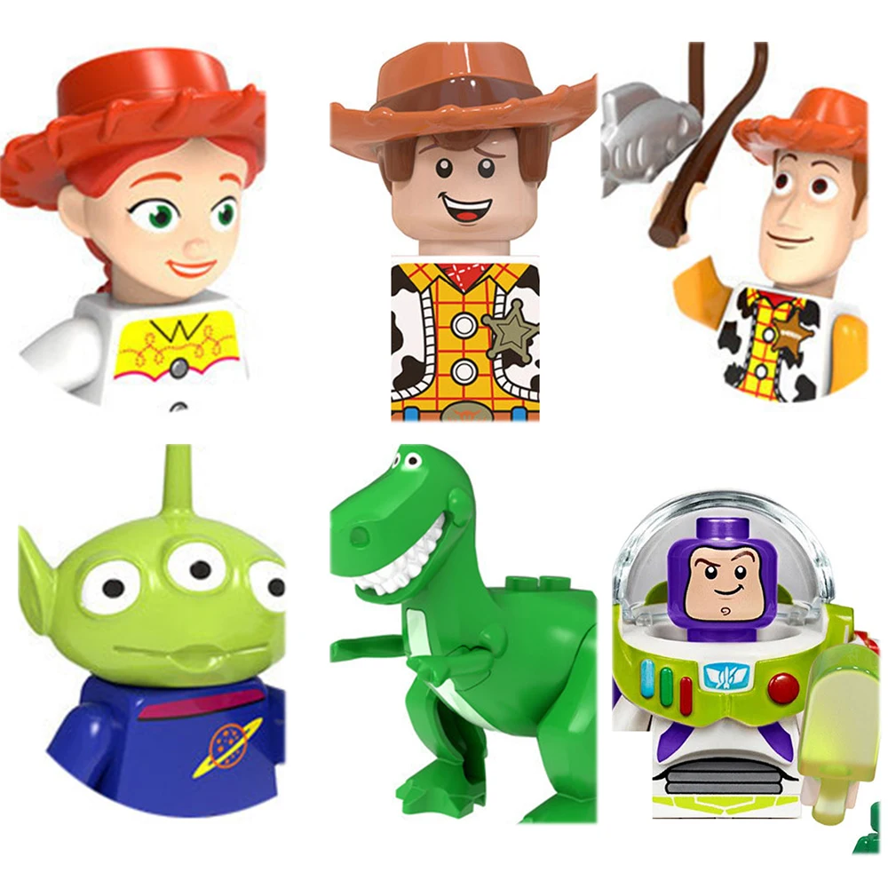 Figurines LEGO Toy Story : Woody, Buzz, Jessie, Rex, Alien