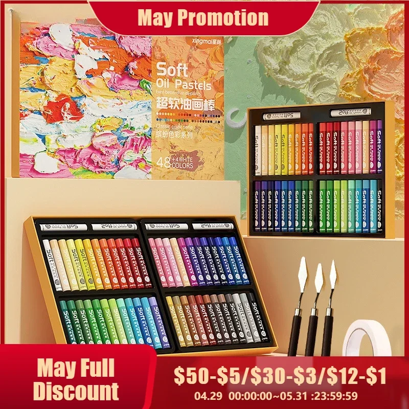 12/24/36/48 Colors Artist Oil Pastel Set Professional Painting Drawing Graffiti Art Crayons Washable Round Non Toxic Sticks oil pastels