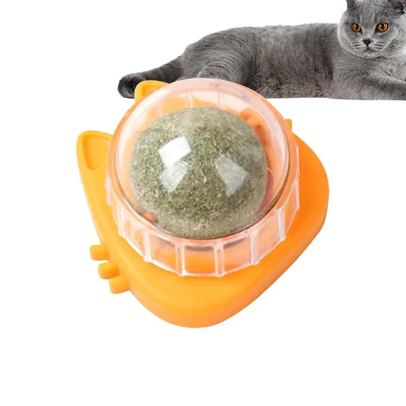 

Catnip Wall Toys Wall Catnip Roller For Cat Licking Rotating Kitten Edible Toys For Cats Lick Safe Healthy Cat Chew Toys Treats