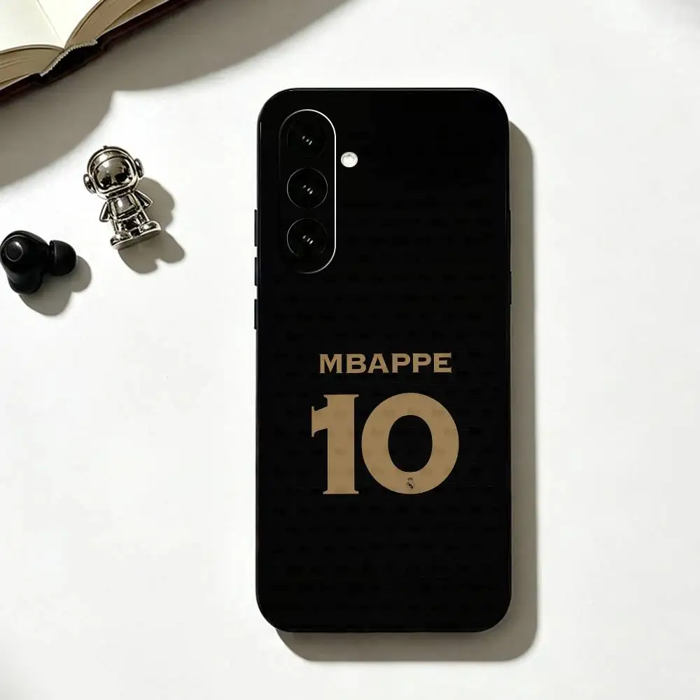Football Stars T-Mbappe Soft Silicone Black Phone Case