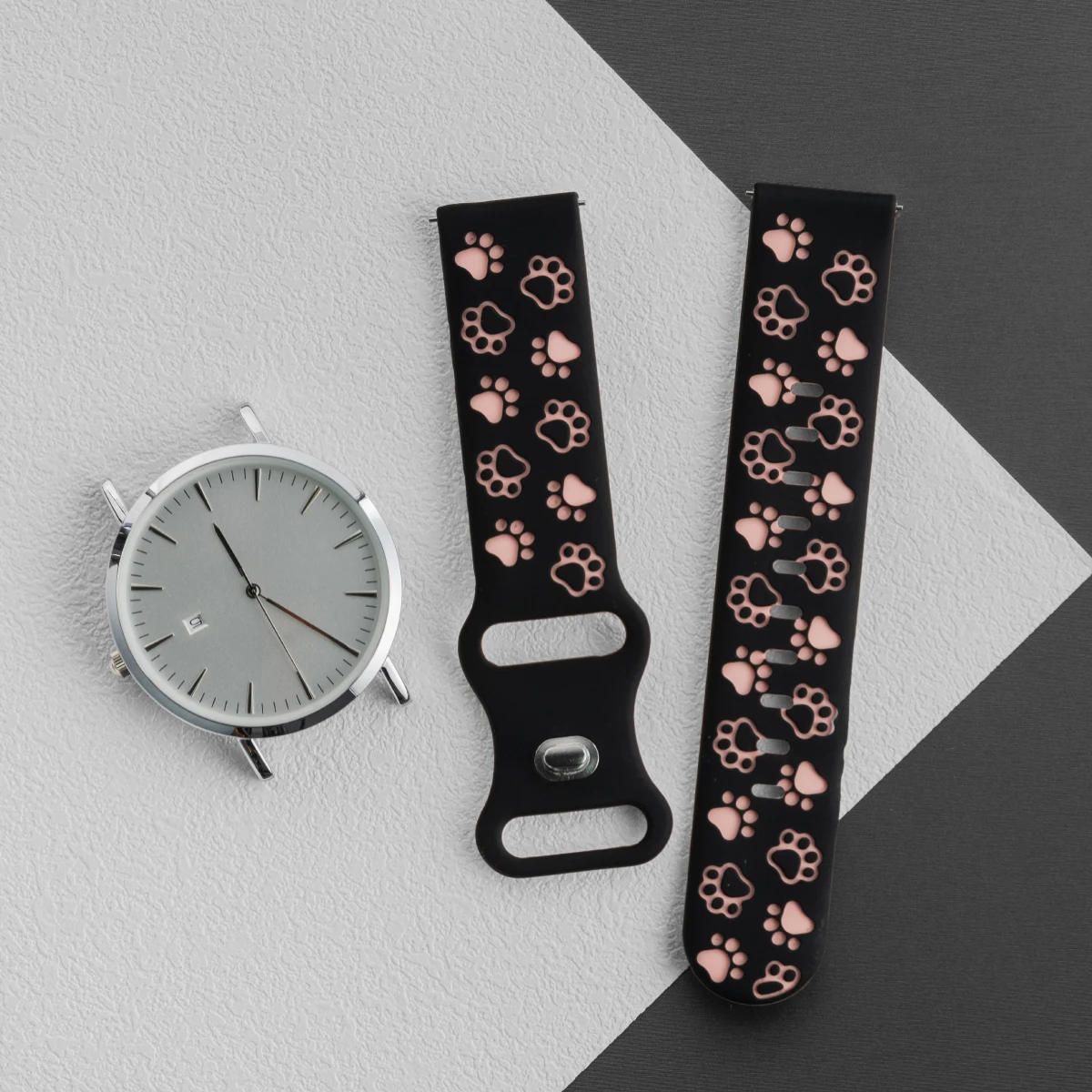20mm Silicone Wrist Strap for Smartwatches - Durable and Comfortable Wristband