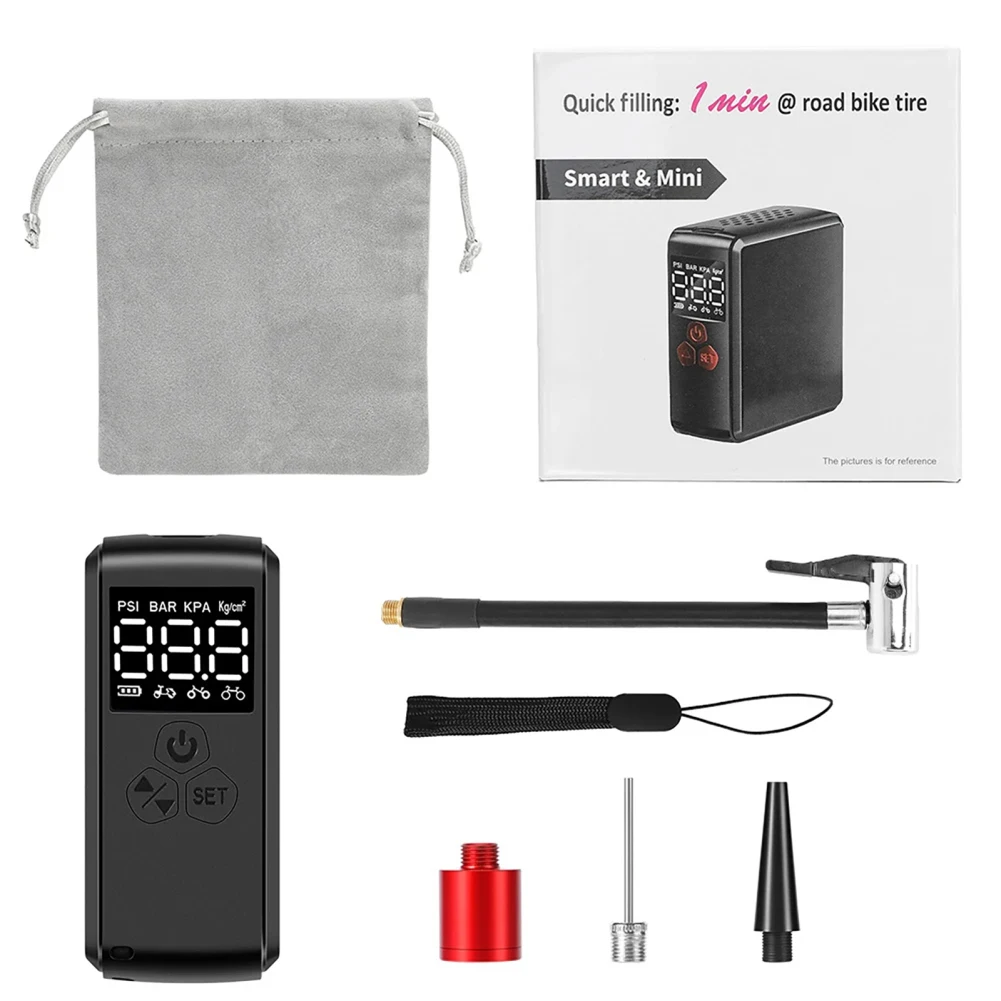 

Портативный воздушный компрессор, электрический насос для накачивания шин, со светодиодным дисплеем, максимальным давлением 150psi, для автомобиля, путешествий