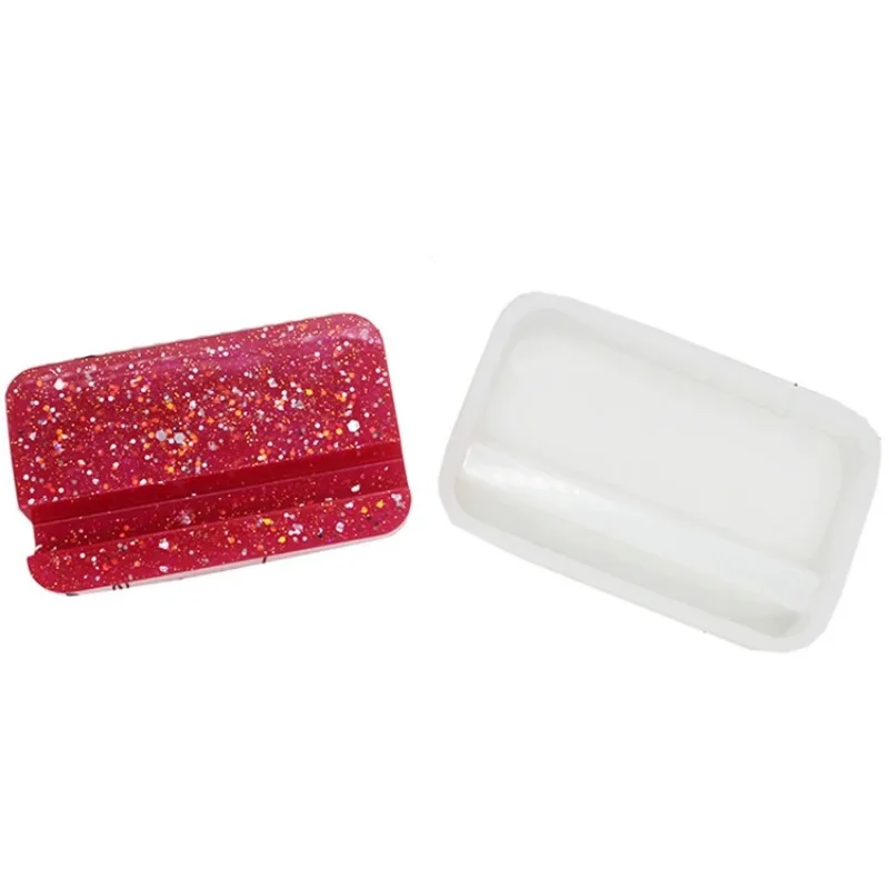 Creative Circular Square Phone Holder Silicone Mold DIY Handmade Phone Holder Accessories Home Desktop Gypsum Decoration Mold