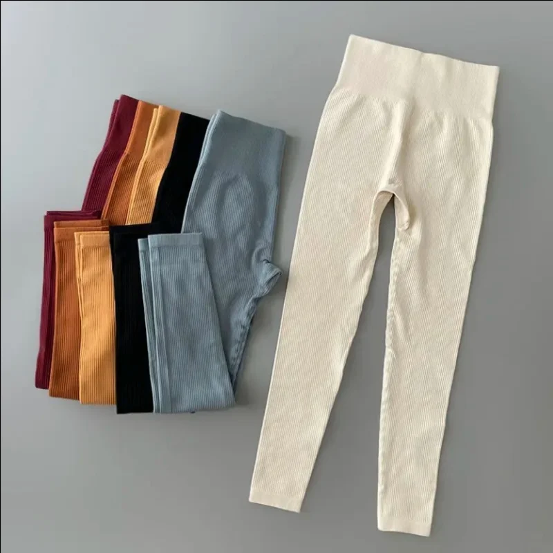 Yoga clothes, women's outdoor sports yoga pants, slim fit running fitness clothes, outdoor high waisted elastic pants, leggings 2