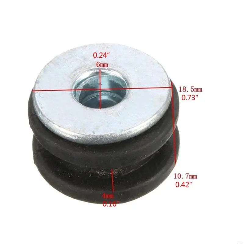 77HF 10Pcs Motorcycle Side Cover Rubber Grommets Gasket Fairings Rubber Cushion