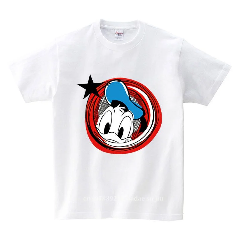 

Donald Duck Children's Exquisite White Dropship T-Shirt Summer New Casual Children's T-Shirt Size 3-14 Years T-Shirt Women