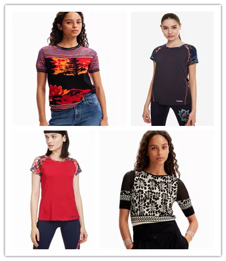 

Foreign trade original single Spanish color jacquard pullover puffy sleeve short sleeve sweater