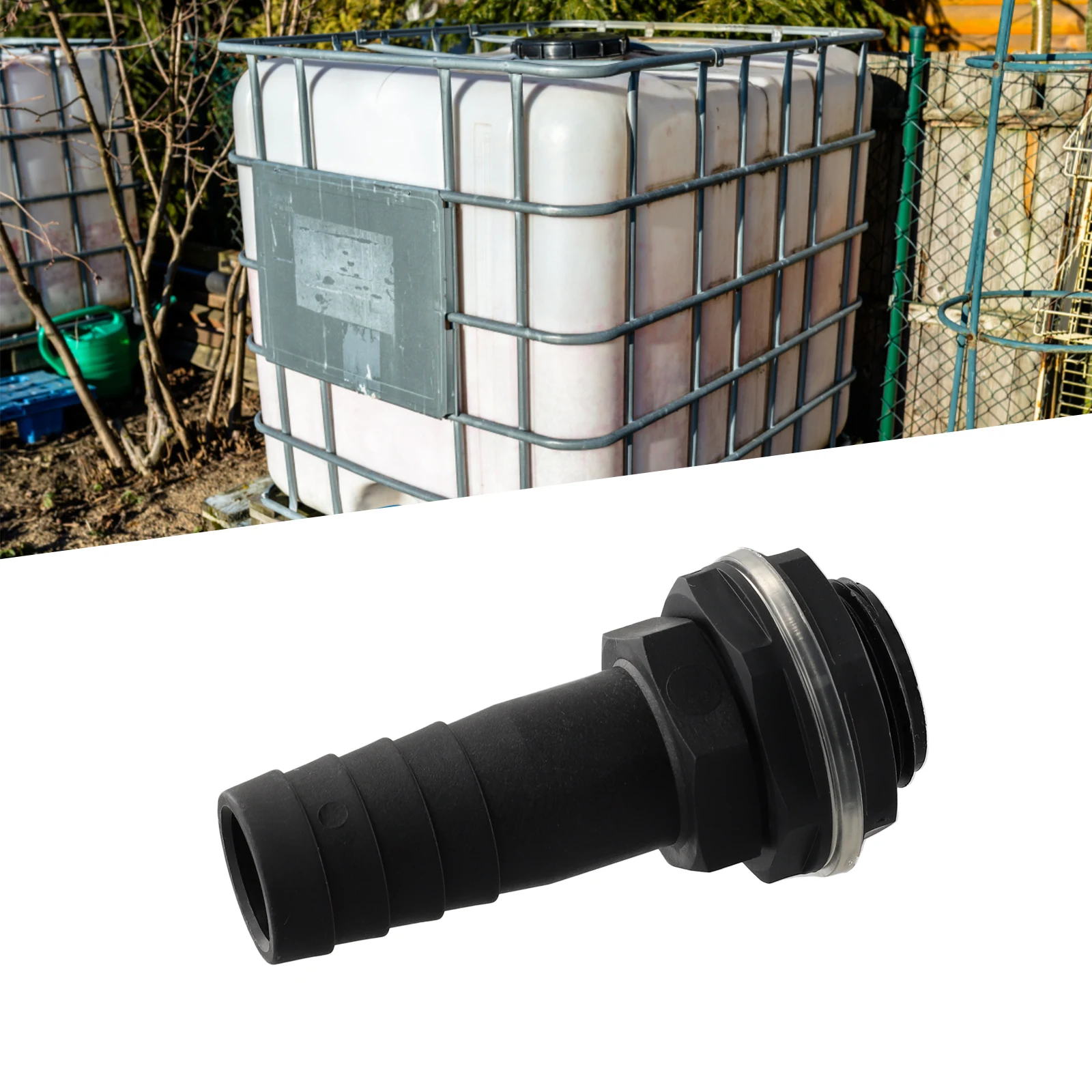 

Pipe Overflow Connector Easy To Install Quick Connector Water 1in Barb 3/4in BSPM Thread Accessories Butt/tank