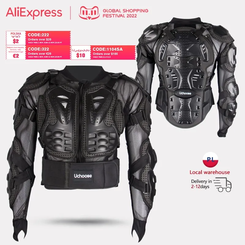 Motorcycle Back Protector Motorcycle Armor Motorcycle Body Armor Body Protector Motorcycle Armor Vest Motorcycle Jackets Motorcycle Armor Motorcycle Jacket Men Full Body Motocross Racing Moto Jacket Riding Off Road Motorbike Protection Protector