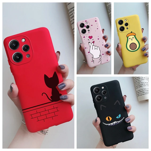 For Xiaomi Redmi 12 Case Cute Candy Color Back Cover Shockproof Soft  Silicone Phone Case For Xiaomi Redmi 12 Redmi12 Fundas Capa - AliExpress