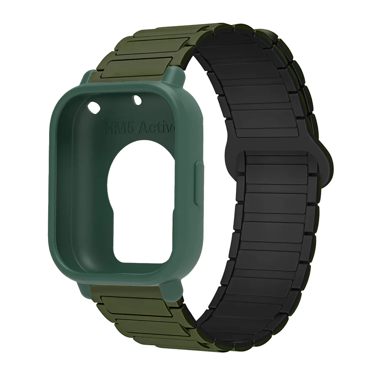 Enhanced Protective Case with Silicone Strap and Magnetic Sports Bands - Full Cover Screen TPU Soft Shell