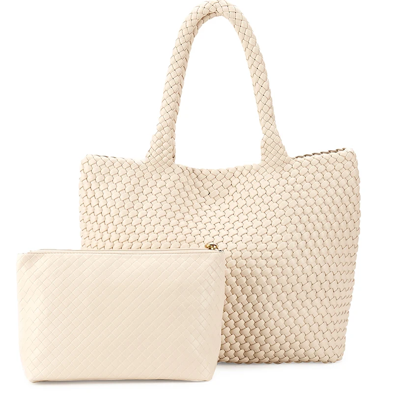 حقائب يد جلدية منسوجة للسيدات، بما في ذلك حقائب حم...