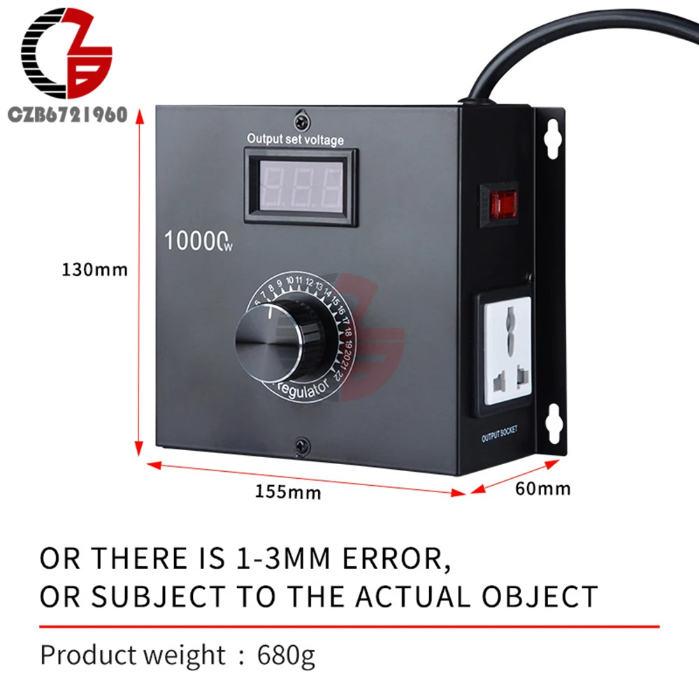 Voltage Converter Voltage Regulator Power Transformer 10000W AC 220V Electrical Voltage Regulator Controller Converter Transformer Variable Voltage dimmer Speed Controller