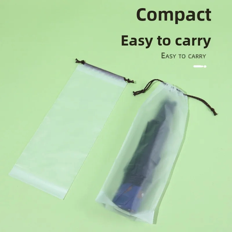 Storage Waterproof Umbrella Cover Portable Home Organizer Translucent Reusable Drawstring Bag For Umbrella Protector