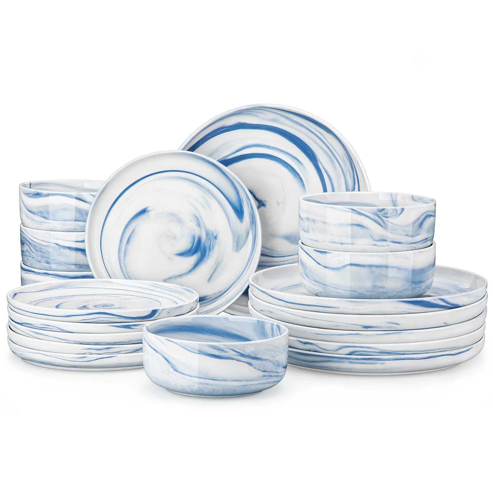 18 Piece Blue