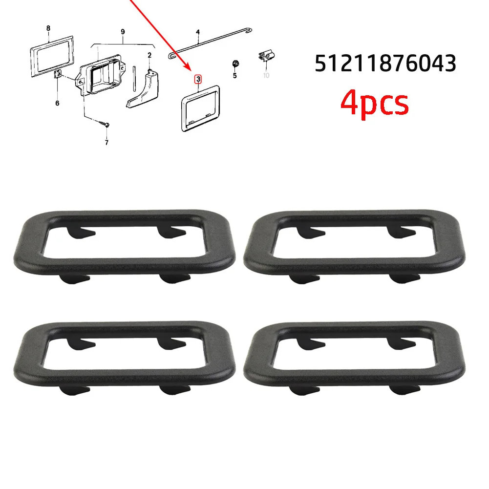 

4 шт., рамка для BMW E30 E28 E24 E23 51211876043