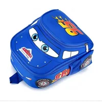 Cool and handsome cartoon car shaped children's backpack, nylon waterproof backpack, lightweight mom bag for going out 6