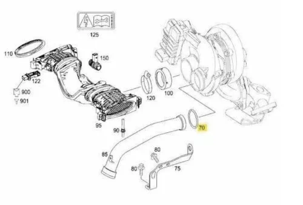 2 stücke Motor Turbo Dichtung O Ringe Grün & Schwarz Für Mercedes OM642 A0179973545 A0149976445 Auto Zubehör – Detail 3