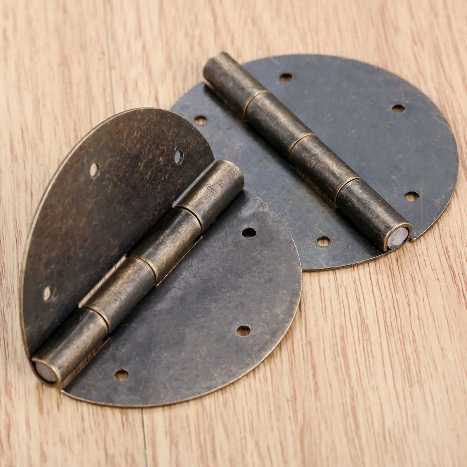 2pcs Antique bronze Round Door Hinges 60mm Jewelry Wood Box
