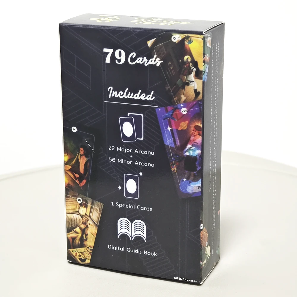78 Stories Tarot 10.3*6cm Whimsical Cartoon Style Human Life Tarot Asian Culture Story 79 Pcs Cards 6