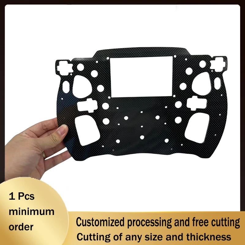 High Strength Pure carbon fiber steering wheel parts CNC Cutting Simracing Carbon Wheel Plate