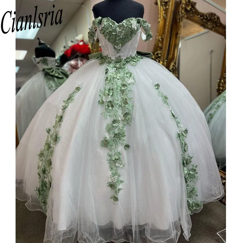 

vestidos de xv años 2023 Quinceanera Dresses Off Shoulder Beading Sweet 15 Ball Gown Prom Dress Crost Back