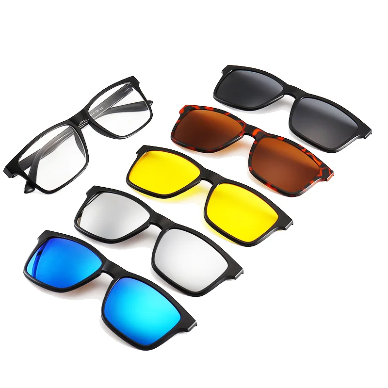 Fashion Optical Spectacle Frame Men Women With Clip On