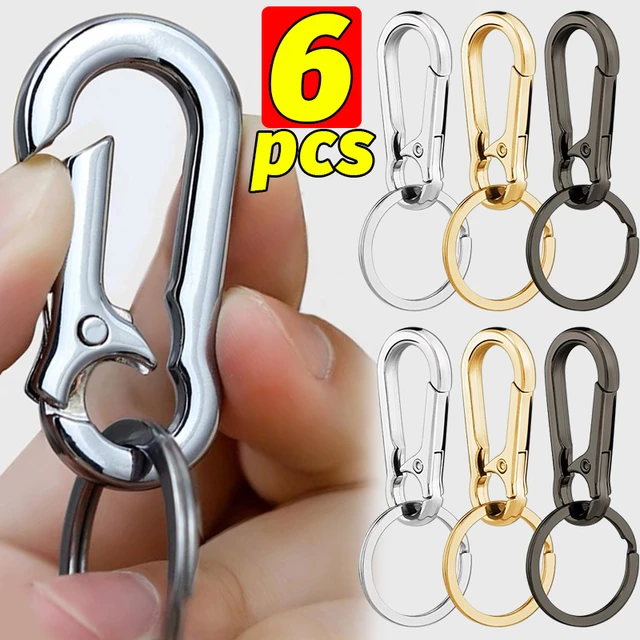 Stainless Steel Climbing Carabiner Key Chain Clip Hook Buckle