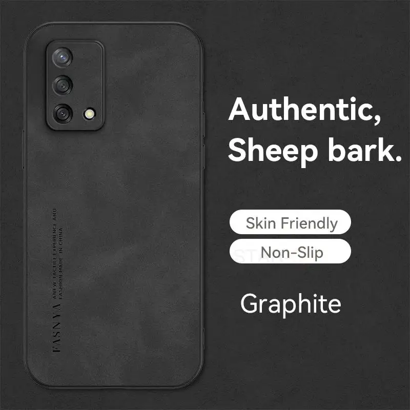 Luxury Sheepskin Leather Retro Men’s Business Back Case Cover