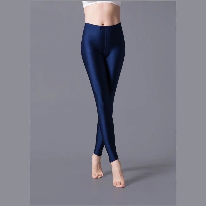 High Elastic Shiny Skinny Leggings – Plus Size Sexy & Skin-Friendly Yoga Pants