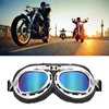 Windproof Retro Motorcycle Goggles Glasses Vintage Moto Classic Goggles for Pilot Style Steampunk ATV Bike Copper Helmet 3