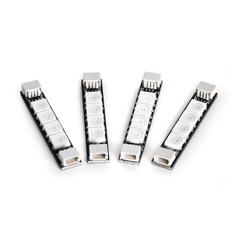 Bandes lumineuses LED programmables 2812 pour drone FPV - Lot de 4