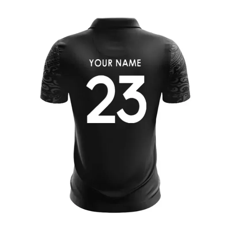 thumbnail image 1 of Camiseta polo de rugby All Blacks maorí de Nueva Zelanda 2023, talla S-5XL (nombre y número personalizados impresos), calidad superior, 1 of 5