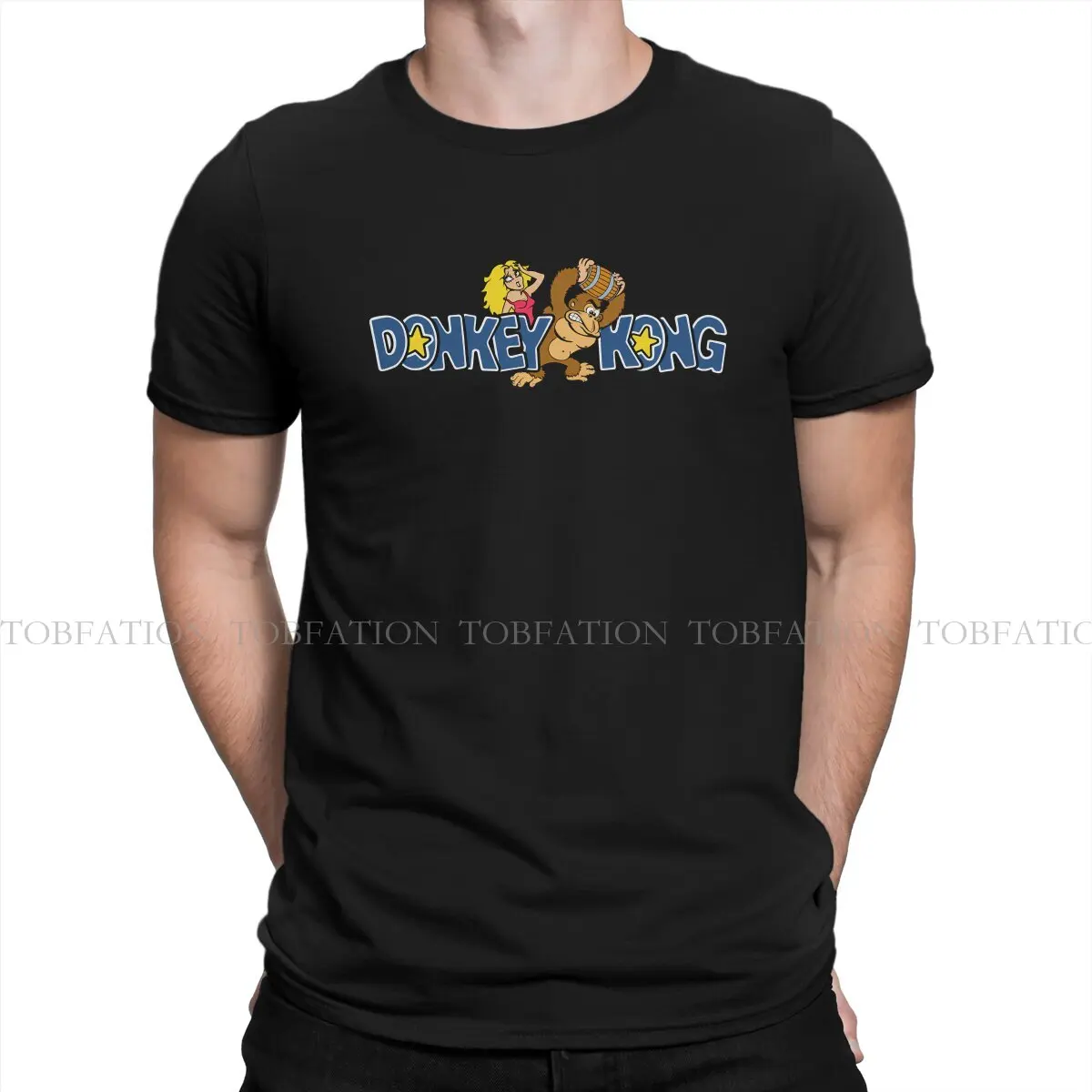 La Storia Delle Idee Di Donkey Kong Maglietta Casual Donkey Kong Game Printing Top Maglietta Per Il Tempo Libero Maglietta Maschile 100% Cotone Idea R