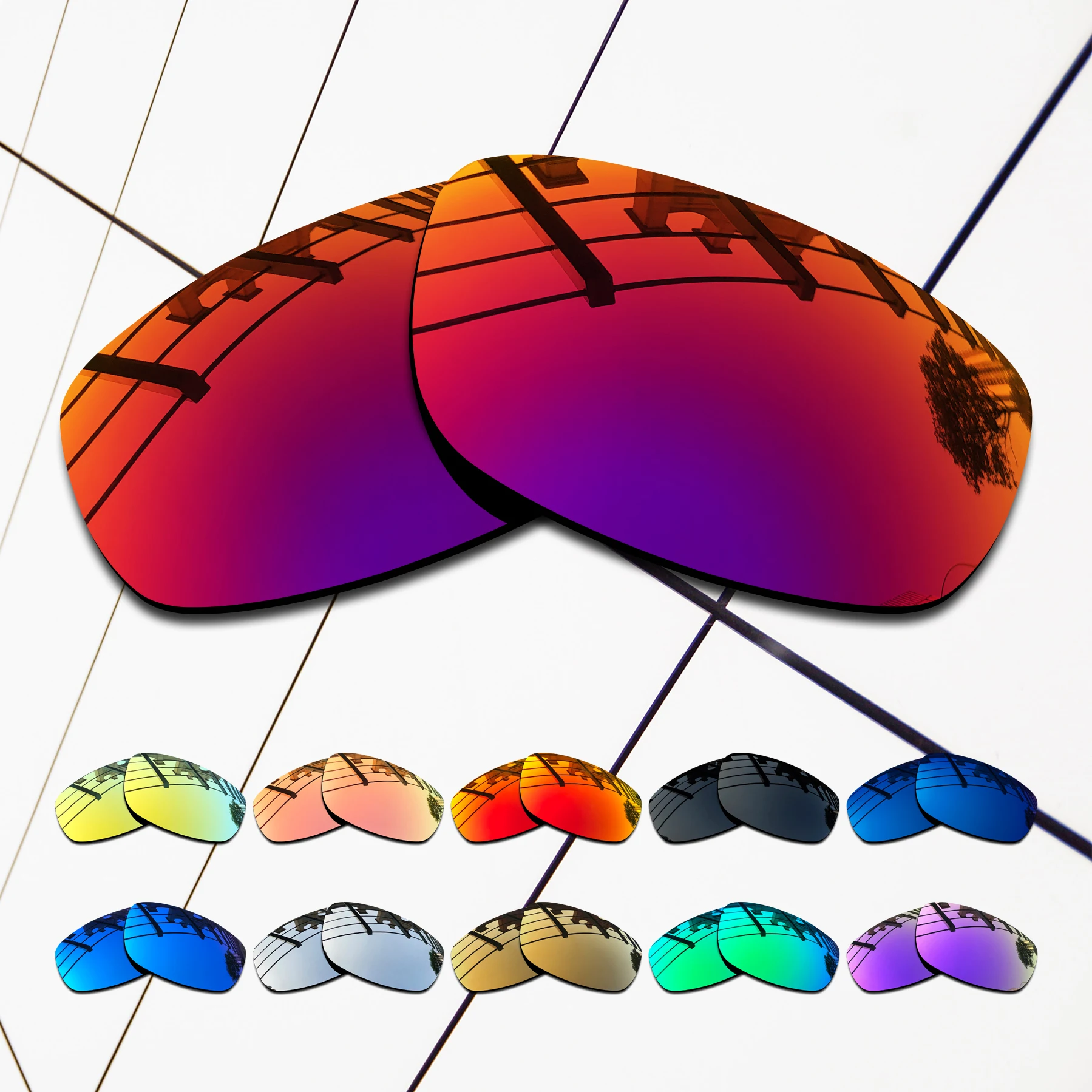 

E.O.S Polarized Enhanced Replacement Lenses for-Maui Jim Black Coral MJ249 Sunglasses - Multiple Choice