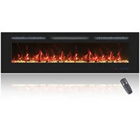 Dreamflame High Quality 72R In Media Electric Fireplace Heater 13 LED Colors 1500W Power Recessed And Wall Mounted Modern Style 1