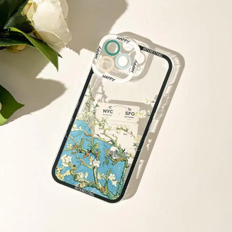 Artistic Irises and Sunflowers Soft Phone Case