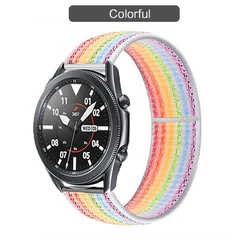Nylon Loop Strap Bracelet Belt - 20mm/22mm - 22mm (18 Colorful)