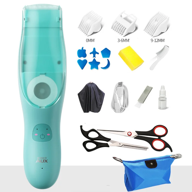Automatic Electric Gather Hair Trimmer Baby Adult Mute Waterproof Kids Clipper Sleep Haircut Home-Use Vacuum Detachable Cutter