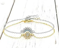 Trendy Couple Gift: Sun Moon Necklace Bracelet Ring Set Fashion Chain for Men Women Good Friend Jewelry - Image 6