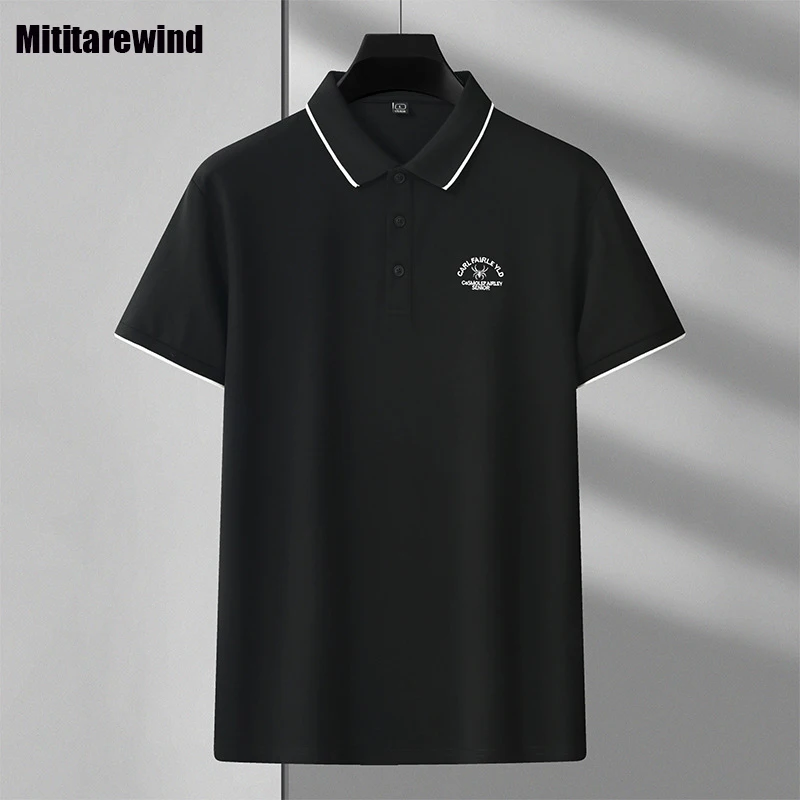 

Top Grade 70% Cotton Polo Shirts for Men New Summer Short Sleeve Tshirt Men Sports Comfortable Tops Causal Clothes for Men M-3XL