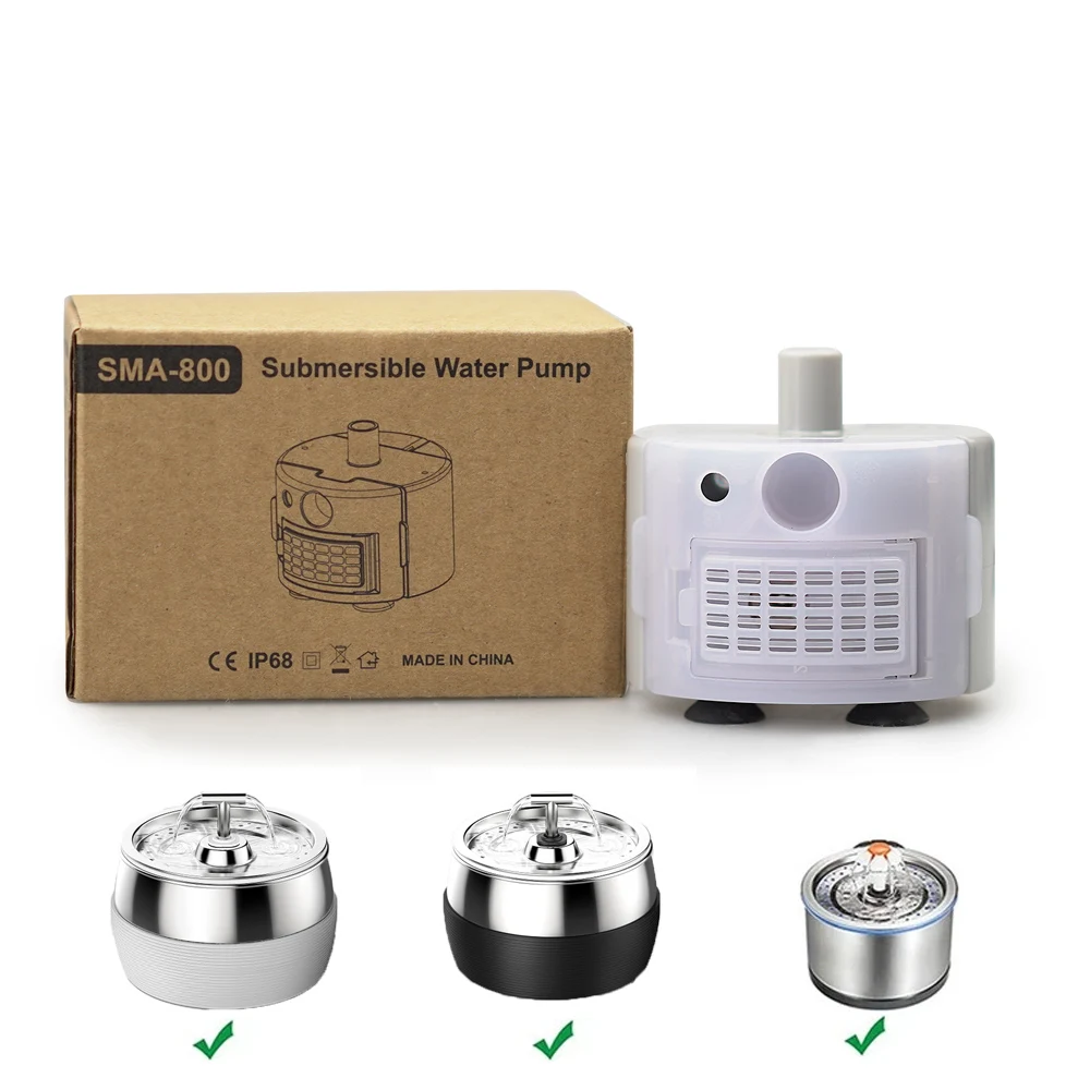 WaterPumpLEDLightPetCatWaterFountainMotorAccessories