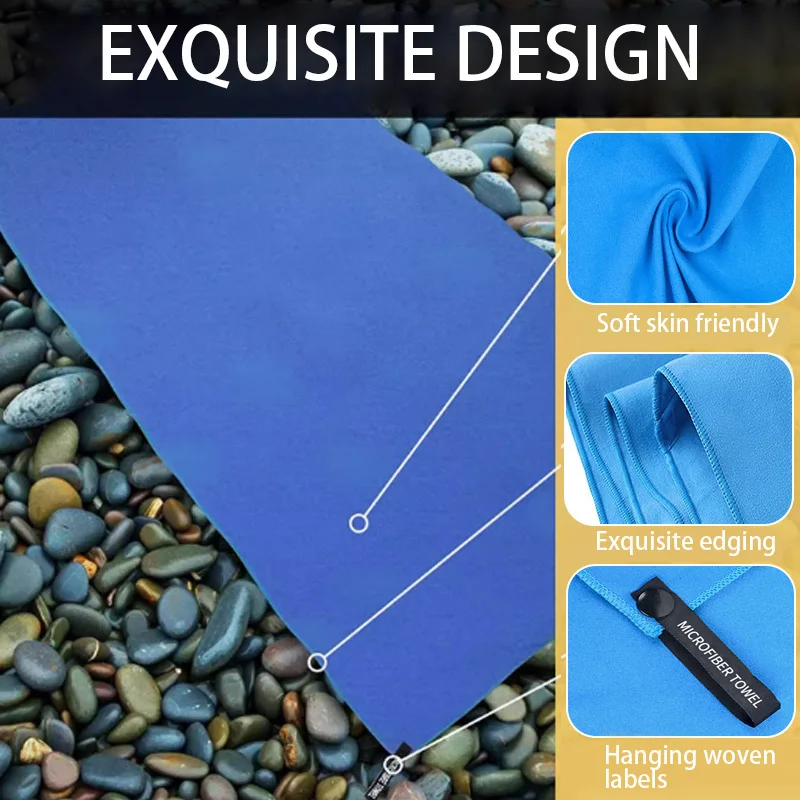 80X160CM Microfiber Quick-Dry water uptake Sports Towel Soft comfortable Running Yoga FitnessOutdoor Camping Hiking Beach Towels 3