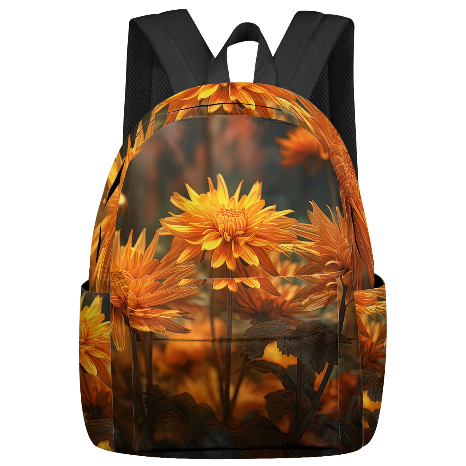 

Chrysanthemum Flower Backpack School Bags for Teenagers Girls Students Laptop Bag Women's Casual Travel Backpack
