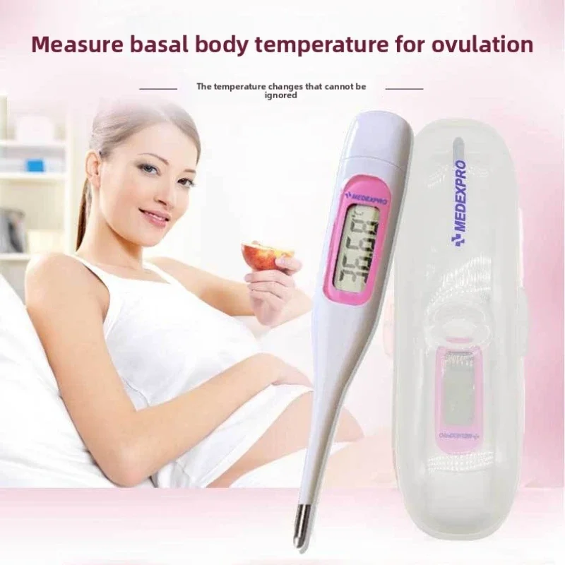 Medical home electronic thermometer for measuring body temperature, preparing for pregnancy, and accurately measuring ovulation
