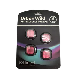 4 Pack Car Air Vent Freshener - Long - Lasting Aroma and Powerful Odor Eliminator (Floral Fragrance)