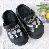 Women Clogs DIY Slip-on Comfort Sandals Fashion Beach Thick Platform Sides For Girls  Comfortable Soft EVA Garden Shoes 2