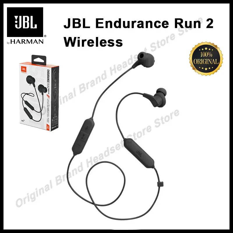 Беспроводные Bluetooth наушники JBL Endurance Run 2, спортивные наушники IPX5, водонепроницаемая гарнитура, магнитные наушники Run2 BT с микрофоном
