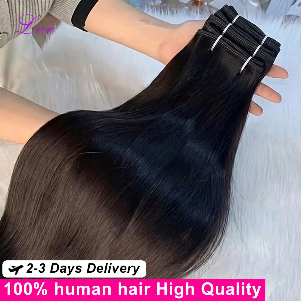 Extensions de Cheveux Humains Brésiliens Remy Véritables Non Traités 100% Qualité 16A, Lots Droits de 3, 4 ou 5 Pièces, Offres Spéciales pour Femmes 1