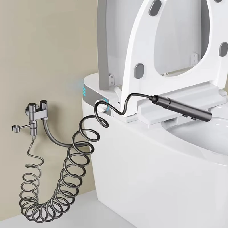 Handheld Bidet Sprayer Bathroom Accessories Bidet Shower Anal Cleansing Hygienic Shower Faucet Women's Dual Spout Valve 2